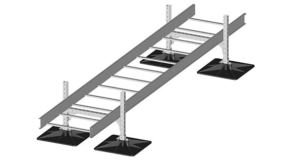 Cable tray rooftop