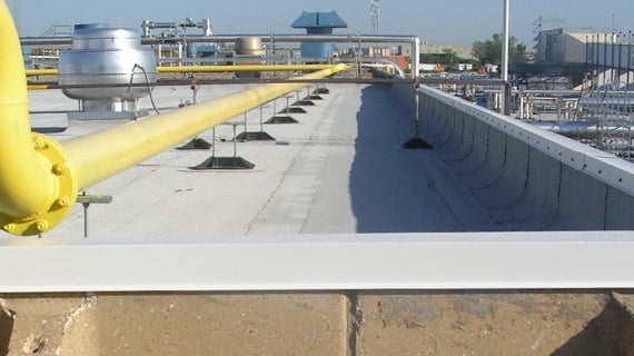 PP10 support for drain or refrigeration lines
