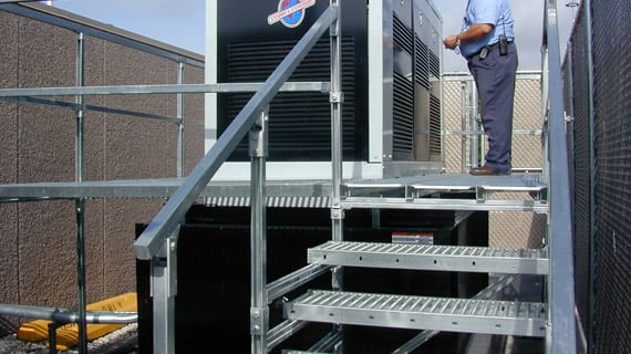 access platform for rooftop