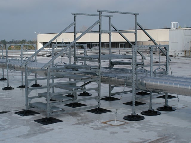 roof support system for industrial manaufacturers