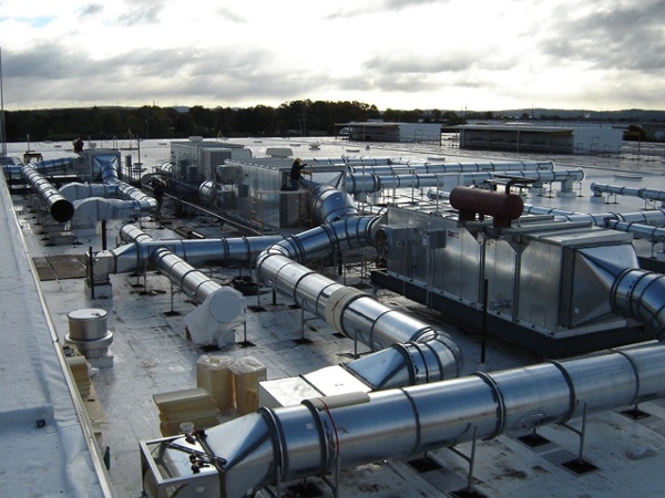 rooftop support system for Kraft Foods Facility