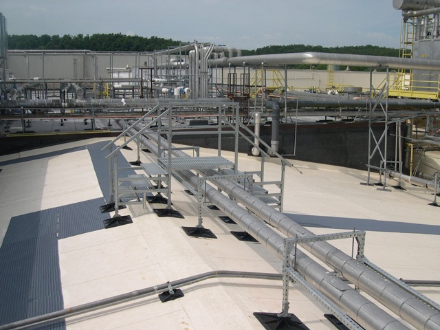 manufacturing facility roof support system for Tyson