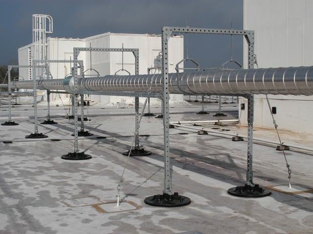High Wind & Seismic Activity Roof Support Applications